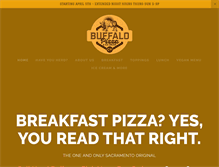 Tablet Screenshot of buffalobreakfastpizza.com